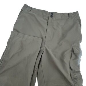 Rugged Exposure Convertible Cargo Pants Men XL 34x31 Olive Green Water Resistant